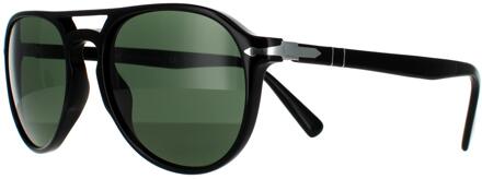 Persol zonnebril PO3235S 95/31 Black Green Zwart - One Size