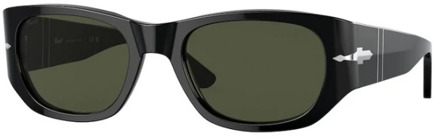 Persol Zwarte zonnebril met stijl Po3307S Persol , Black , Unisex - 52 MM