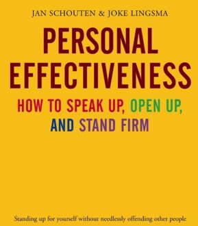 Personal Effectiveness. How to Speak Up, Open Up and Stand Firm - eBook Jan Schouten (9058711110)