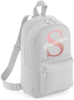 Personalise Name Rose Gold Initial Backpack with ANY NAME- Girls Boys Kids Children Pre School School rucksack Back