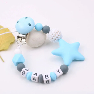Personalised Name Silicone Baby Pacifier Clips Chain Nipple Pacifier Chain Holder Infant Feeding Teether Gifts