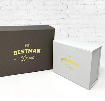 Personalized biack Best Man Gift Box white Bestman Proposal Gift Box Groomsman Gift Box Will you be my maid of honor box