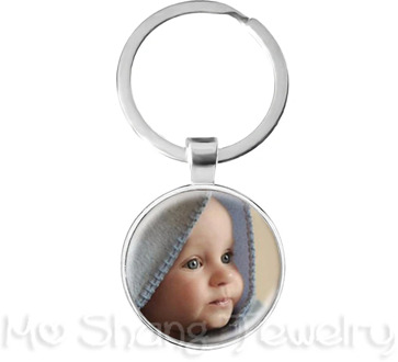 Personalized Custom Keychain Photo Mum Dad Baby Children Grandpa Parents Custom designed Photo Gift For Family Anniversary Gift