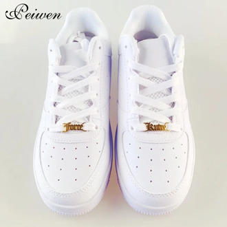 Personalized Custom Name Shoe-buckle Stainless Steel Nameplate Buckie Gold Silver Color Charm Fashion Jewelry Couple Gift