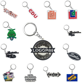 Personalized Custom PVC Keychain Business Logo custom-made Key Chain Your Own Design Key Ring for Wholesale
