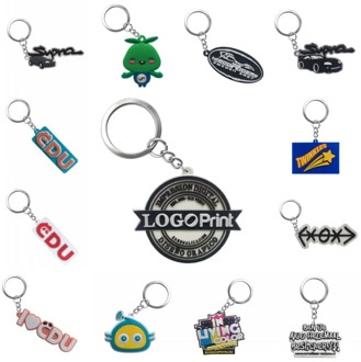 Personalized Customization PVC Key chains Your Own Design Logo Custom Design Key Ring Keychain for Wholesale