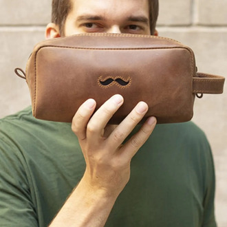 personalized Leather Dopp Kit Shaving Kit Mens Toiletry Bag Cosmetic Bag Gift For Boyfriend Brother Gift Grandpa Gift Dad Gifts