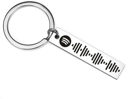 Personalized Music Spotify Scan Code Keychains for Women Stainless Steel Keyring Customized Laser Engraving Prom Party Jewelry