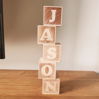 Personalized Nordic Style Wooden Alphabet Letters Baby Name Blocks For Nursery Bedroom Photo Shoot Decoration Newborn Keepsake