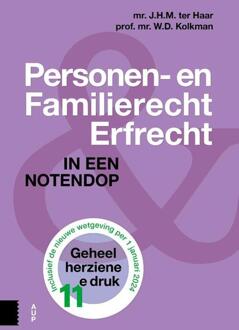 Personen- en Familierecht en Erfrecht -  J.H.M. ter Haar, W.D. Kolkman (ISBN: 9789048563203)