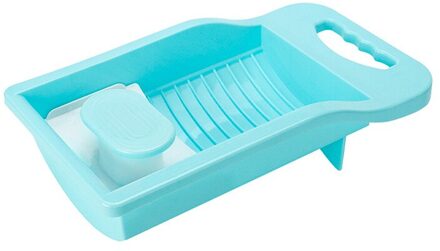 Persoonlijke Ondergoed Wasbord Alle-In-Een Washbath Antislip Wasserij Accessoires Kleren Wassen Cleaning Tools Plastic blauw