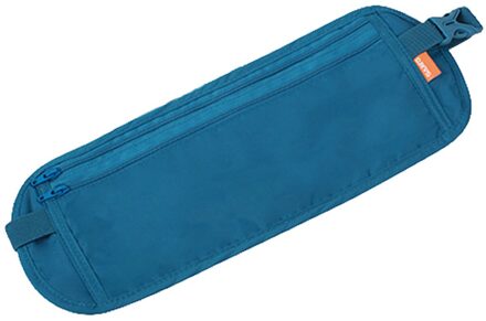 Persoonlijke Taille Tas Sport Outdoor Running Reizen Anti-Diefstal Portemonnee Onzichtbare Taille Tas Paspoort Zak Multifunctionele Document tas blauw
