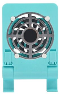 Persoonlijke Usb Fan Smartphones Standhouder Mobiele Telefoon Cooler Fan Cooling Pad Radiator Opvouwbaar Blauw