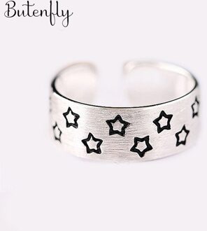 Persoonlijkheid Bohemian Vintage Ster Ringen Voor Vrouwen Mannen Vintage Ringen Gothic Sieraden Valentines