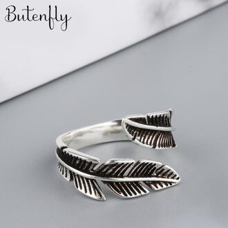 Persoonlijkheid Bohemian Vintage Veer Ringen Voor Vrouwen Mannen Vintage Ringen Gothic Sieraden Valentines