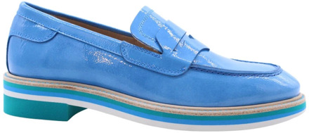 Pertini Stijlvolle Moccasin Loafers voor Vrouwen Pertini , Blue , Dames - 37 Eu,39 Eu,40 EU