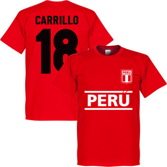 Peru Carrillo 18 Team T-Shirt - Rood - XXL