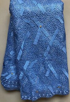 Perzik Steentjes Geborduurde Tule Kant Stof Voor Feestjurk Mode Afrikaanse Franse Netto Kant Stof YLL4588 AS PIC5