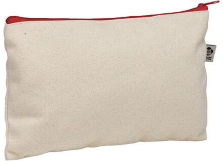 Pesacara katoenen cosmetische tas - maat One size Rood