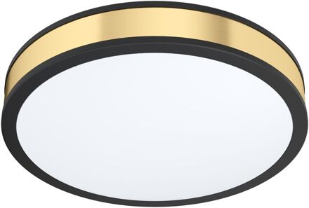Pescaito Plafond- en Wandlamp - LED - Ø 38 cm - Zwart/Wit/Goud