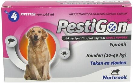 Pestigon Spot-On L voor grote honden van 20 tot 40kg