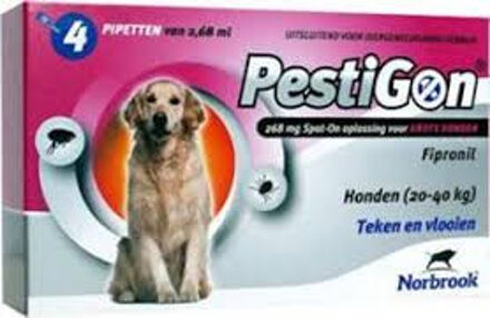 Pestigon Spot-On L voor grote honden van 20 tot 40kg