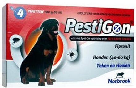 Pestigon Spot-On XL voor zeer grote honden 40 tot 60kg