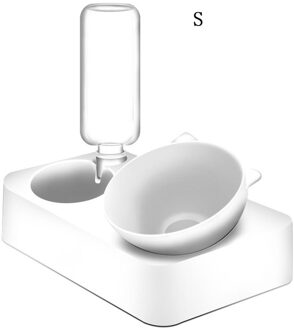 Pet Anti-Tip Hals Guard Kom Automatische Drinken Trage Voedsel Kom Dierbenodigdheden 15 Graden Tilt Voerbak Feeder