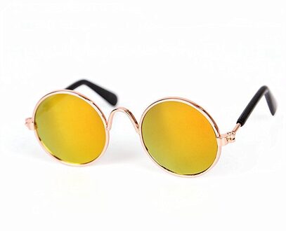 Pet Bril Honden Katten Producten Eye-Wear Hond Huisdier Zonnebril Kat Bril Foto Props Accessoires Huisdier levert 1stk geel