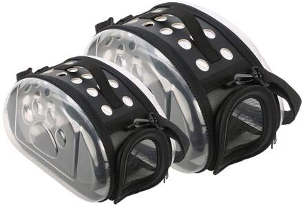 Pet Carrier Bag Ademende Transparante Puppy Kat Rugzak Draagbare Kat Carrier Outdoor Grote Capaciteit Reizen Tas Huisdier 42x28x32cm