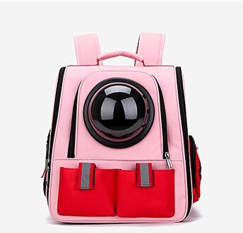Pet Carrier Rugzak Kat Bubble Capsule Sholder Zakken Hond Carrier Voor Kleine Honden En Puppies Luchtvaartmaatschappij Goedgekeurd Katten Carring tassen Bubble roze