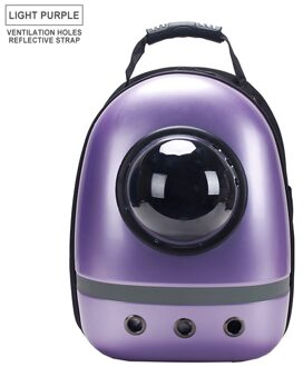 Pet Carrier Rugzak Venster Vervoer Carrying Ademende Reistas Bubble Huisdier Hond Ruimte Capsule Cat Carrier Rugzak Paars