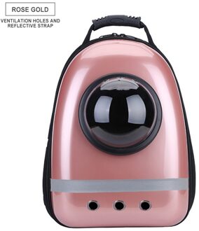 Pet Carrier Rugzak Venster Vervoer Carrying Ademende Reistas Bubble Huisdier Hond Ruimte Capsule Cat Carrier Rugzak Roze