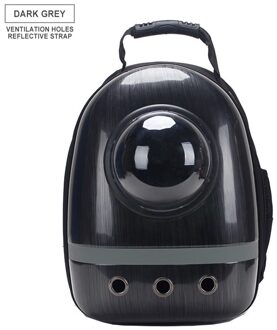Pet Carrier Rugzak Venster Vervoer Carrying Ademende Reistas Bubble Huisdier Hond Ruimte Capsule Cat Carrier Rugzak zwart