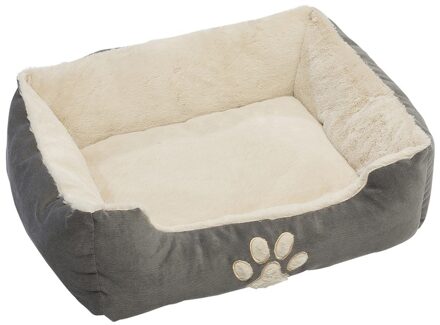 Pet Comfort Hondenmand/hondenkussen - grijs - 48 x 60 x 18 cm - Huisdieren kussen - Action products