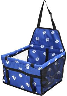 Pet Dog Car Carrier Seat Bag Waterdichte Mand Vouwen Hangmat Pet Carriers Tas Voor Kleine Kat Honden Veiligheid Reizen Mesh blauw