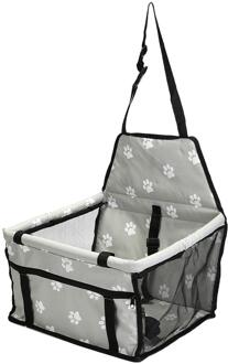 Pet Dog Car Carrier Seat Bag Waterdichte Mand Vouwen Hangmat Pet Carriers Tas Voor Kleine Kat Honden Veiligheid Reizen Mesh grijs