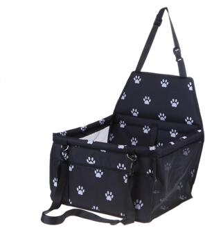 Pet Dog Car Carrier Seat Bag Waterdichte Mand Vouwen Hangmat Pet Carriers Tas Voor Kleine Kat Honden Veiligheid Reizen Mesh zwart