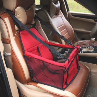 Pet Dog Carrier Car Seat Cover Waterdicht Hond Mand Vouwen Kat Hangmat Pet Carriers Zak Auto Reizen Hond Zak Voor kleine Honden Katten Rood