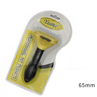 Pet Dog Deshedding Verwijdering Haar Kam Voor Kat Grooming Brush Tool Tondeuse Roestvrij Hond Kat Kammen Levert 65mm