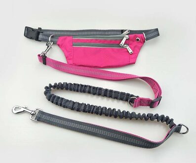 Pet Dog Elastic Belt Running Leash Set Hands Free Dog Leashes Collar Pets Accessories Puppy Dog Harness Leash For Sports Pet roos rood reeks