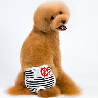 Pet Dog Physiological Underpants Reusable Diapers for Dogs Underwear Briefs Washable Shorts Panties Menstruation Female Dog zwart / L