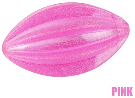 Pet Dog Puppy Populaire Speelgoed Elasticiteit Bal Knipperende Interactieve Speelgoed Chew Tand Schoon Trein Extra Tough Speelgoed Grote Honden levert Roze