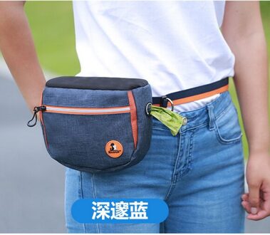 Pet Dog Puppy Training Behandelen Snack Aas Huisdier Feed Pocket Pouch Gehoorzaamheid Agility Pouch Voedsel Zak Pocket Snack Beloning Taille bag Blauw