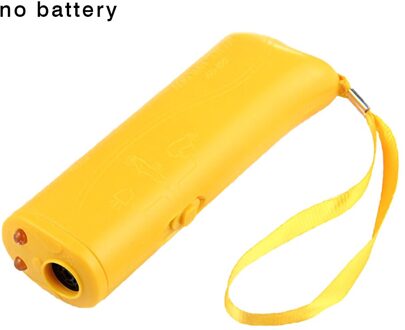Pet Dog Repeller Anti Barking Stop Bark Training Device Trainer Led Ultrasone 3 In 1 Anti Barking Ultrasone Outdoor Training geel