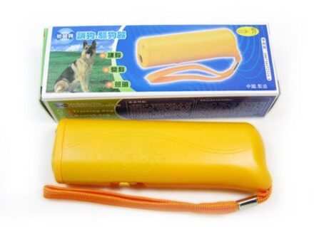 Pet Dog Repeller Anti Barking Stop Bark Training Device Trainer LED Ultrasone 3 in 1 Pet trainer apparaat