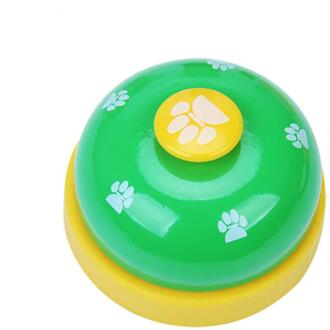 Pet Dog Training Bell Rvs Poot Poppy Training Communicatie Tool Hond Kat Training Apparatuur groen