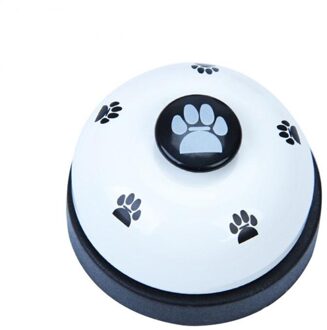 Pet Dog Training Bell Rvs Poot Poppy Training Communicatie Tool Hond Kat Training Apparatuur wit