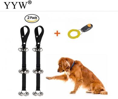 Pet Dog Training Honden Deurbel Verstelbare Touw Huis training Communiceren Alarm Clicker Huisdieren Katten Polypropyleen-PP Deurbel 6