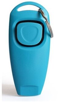Pet Dog Whistle En Clicker Puppy Stop Barking Training Aid Tool Clicker Draagbare Trainer Huisdier Producten Levert licht blauw
